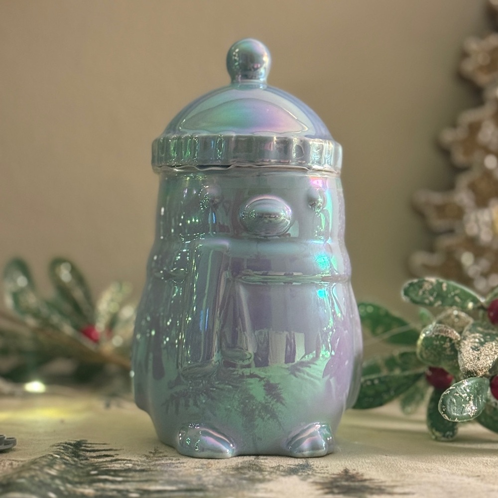 Starbucks Blue Iridescent Penguin Ceramic Mug